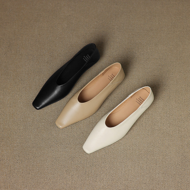 Emor Genuine Leather Flats