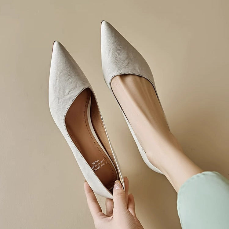 Elar Genuine Leather Heels