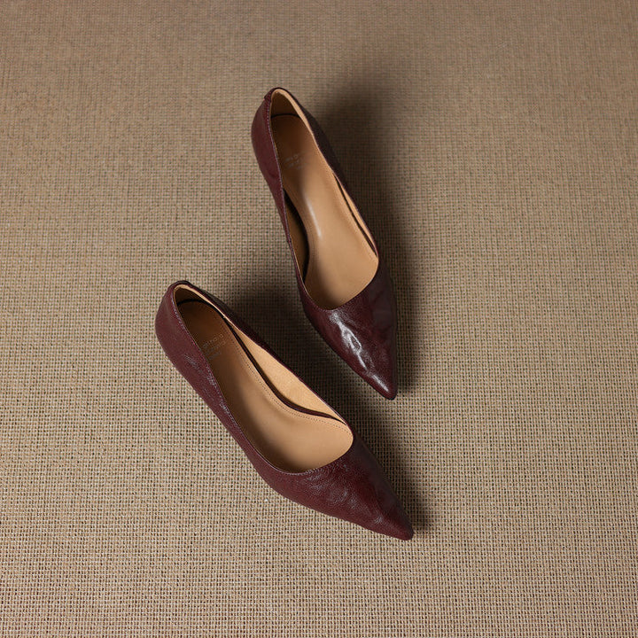 Elar Genuine Leather Heels