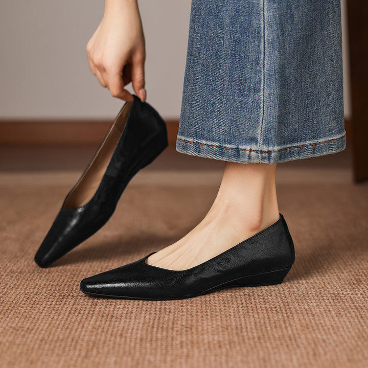 Milan Genuine Leather Flats
