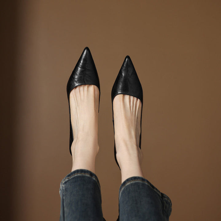 Elar Genuine Leather Heels