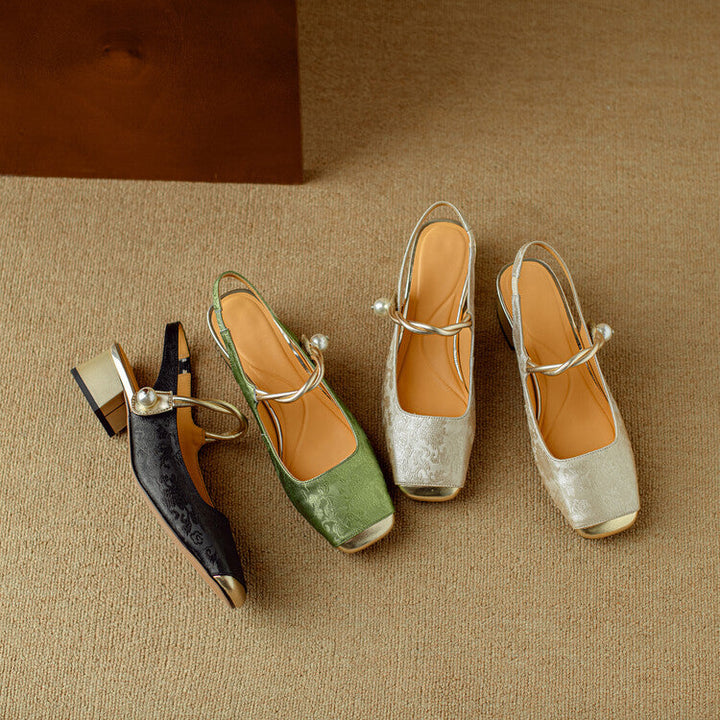 Galene Leather Heels