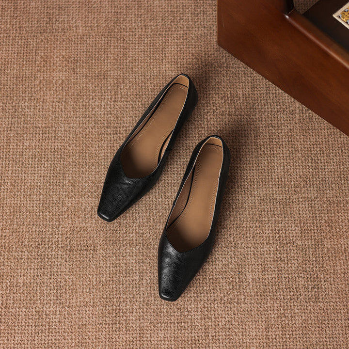 Milan Genuine Leather Flats