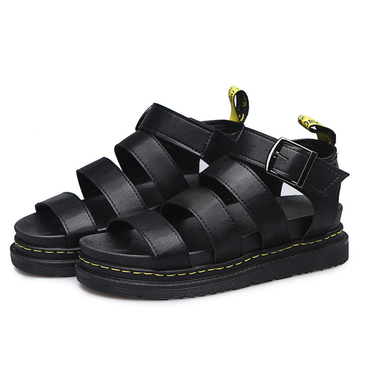 Tough Women's Sandals With Platform Sole And Buckle Closure