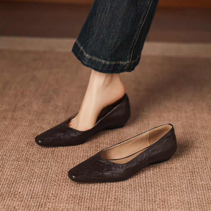 Milan Genuine Leather Flats