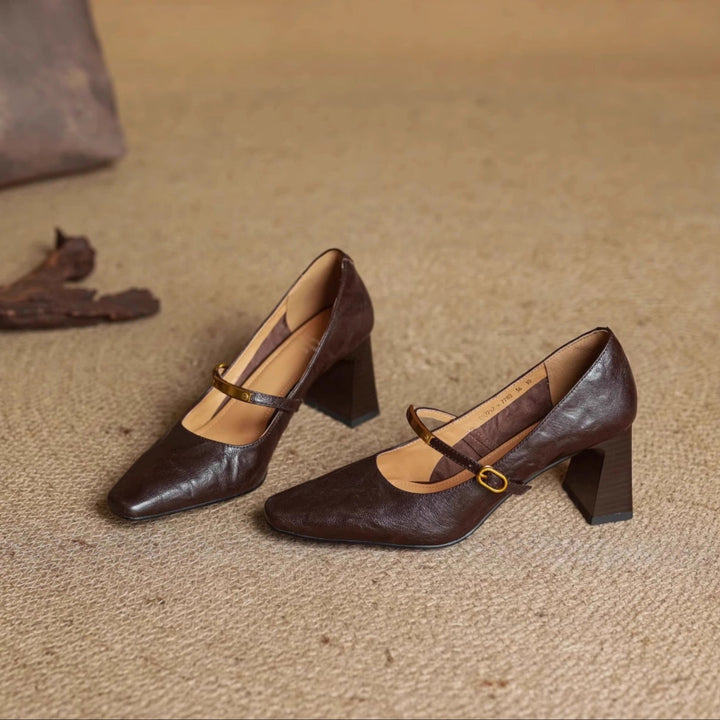 Auria Genuine Leather Heels