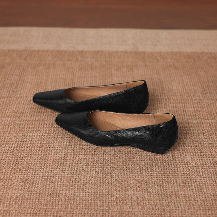 Milan Genuine Leather Flats