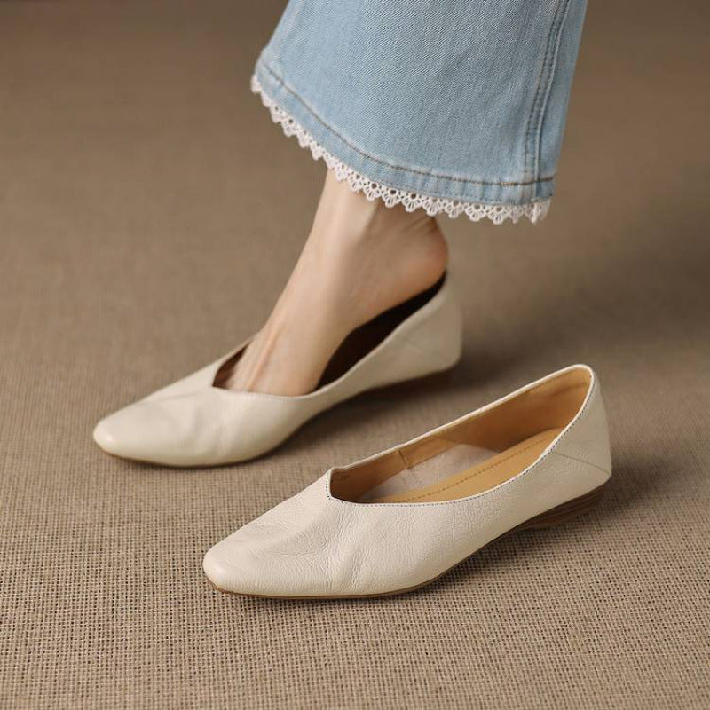 Darsi Genuine Leather Flats