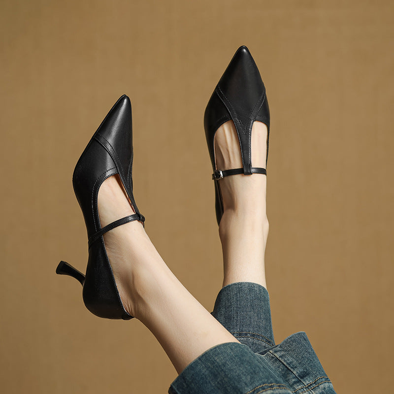 Lorena Genuine Leather Heels