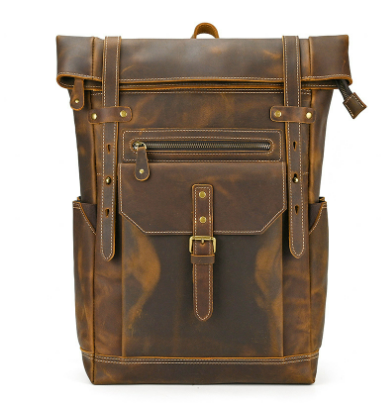 Larry - Vintage Leather Backpack for Men