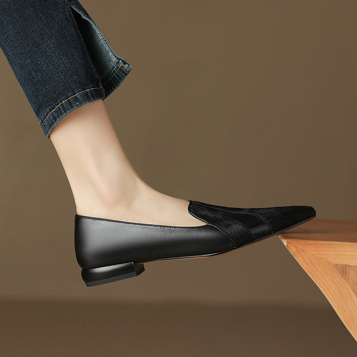 Klara Genuine Leather Flats