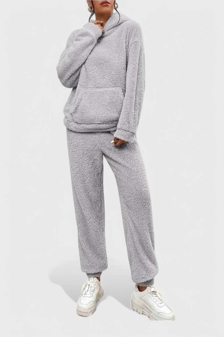 Cozy Billie Two-Piece Set in Luxurious Teddy Fabric