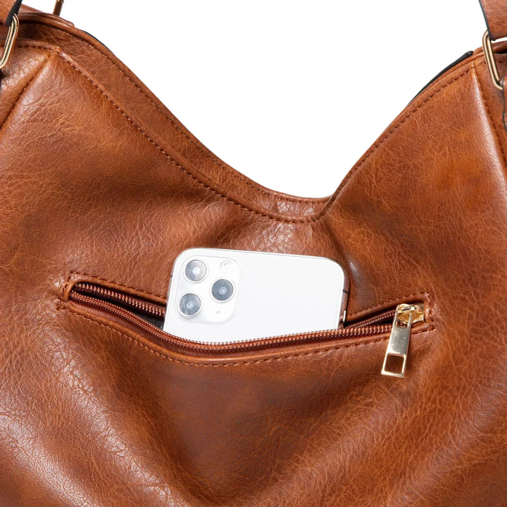 Nellie's Chic Leather Shoulder Bag | Elegant Sophistication