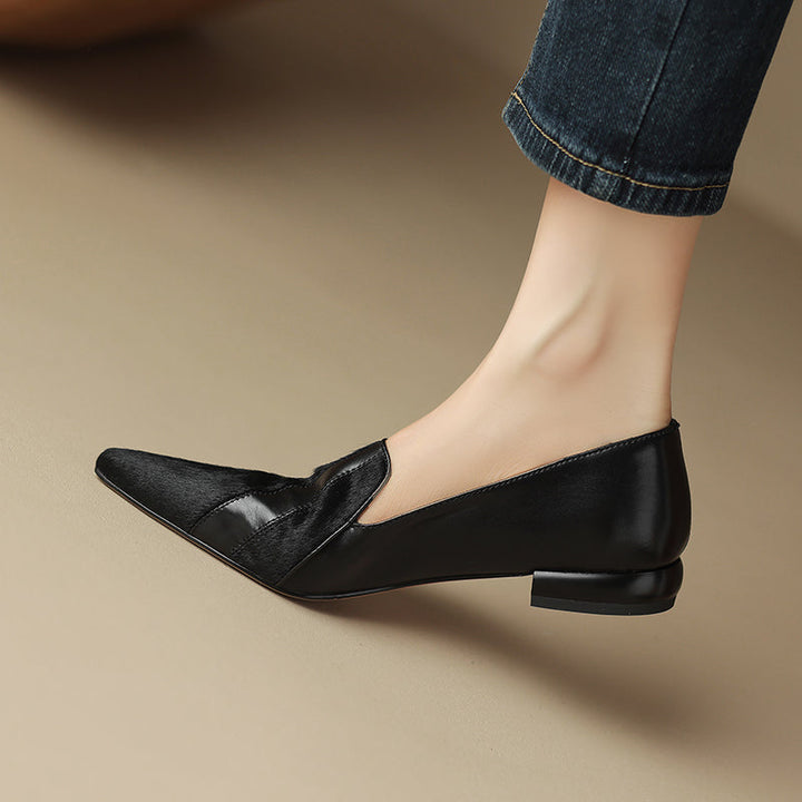 Klara Genuine Leather Flats