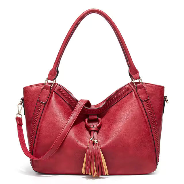 Nellie's Chic Leather Shoulder Bag | Elegant Sophistication