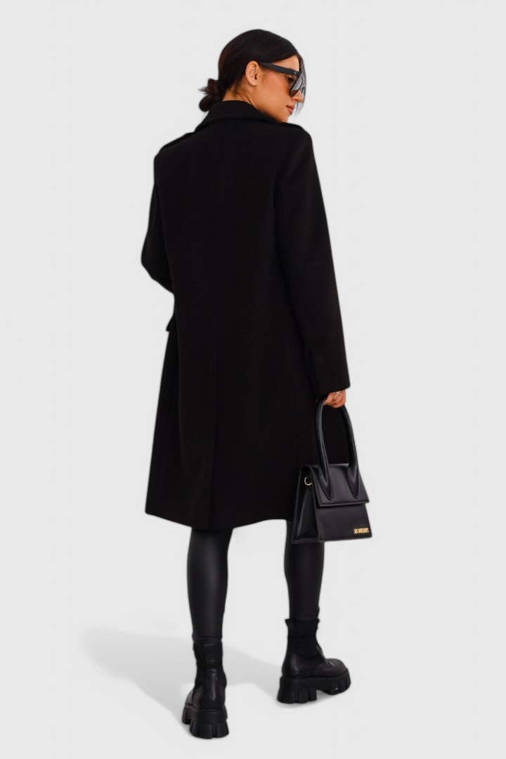 Fitted Double-Breasted Wool Coat by Yara