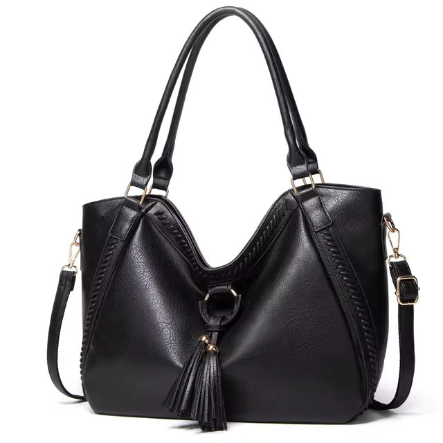 Nellie's Chic Leather Shoulder Bag | Elegant Sophistication