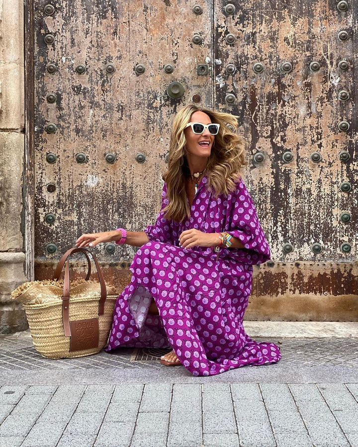 Fiona™ | Eclectic Boho Maximalist Dress