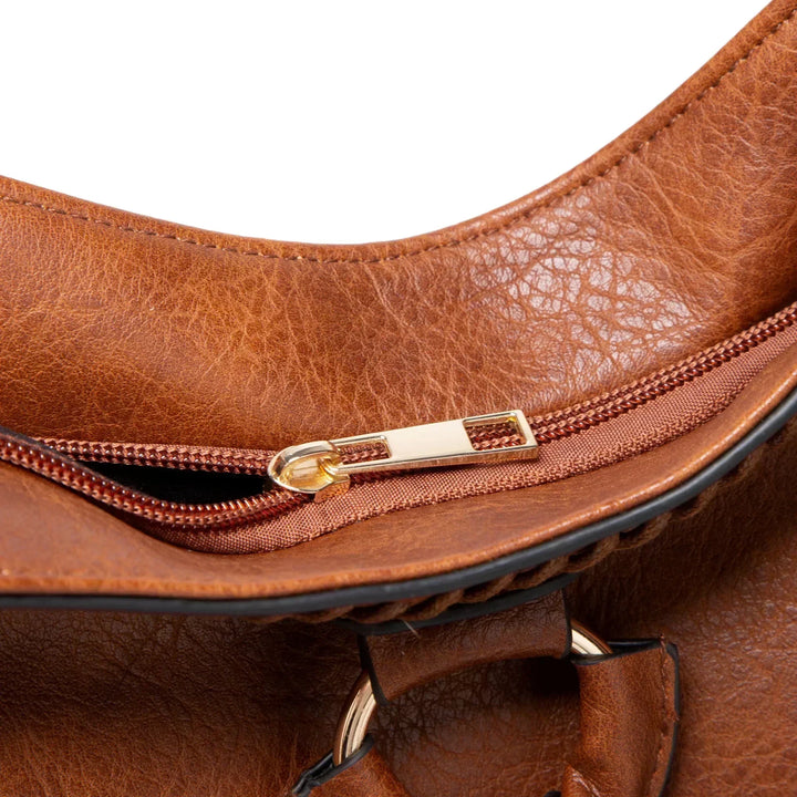Nellie's Chic Leather Shoulder Bag | Elegant Sophistication