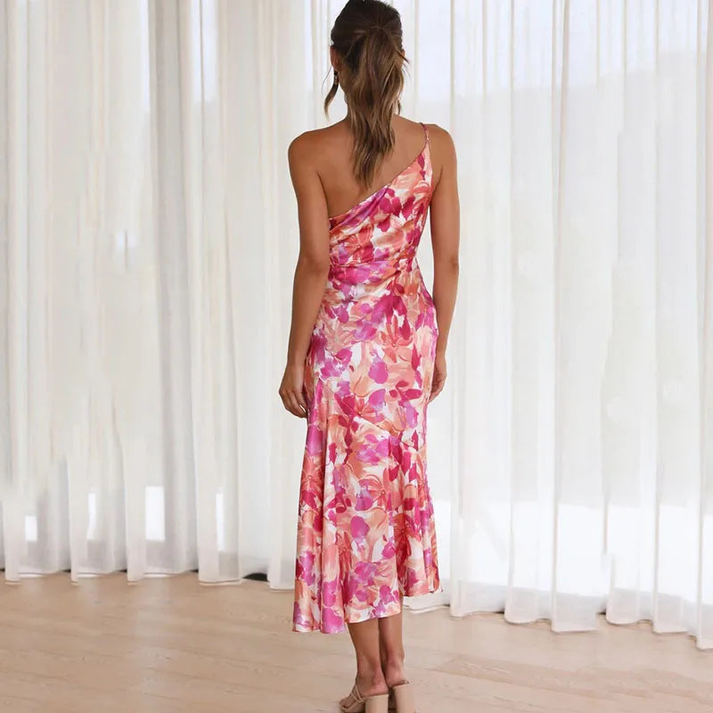 Eliza™ - Asymmetrical Strap Dress