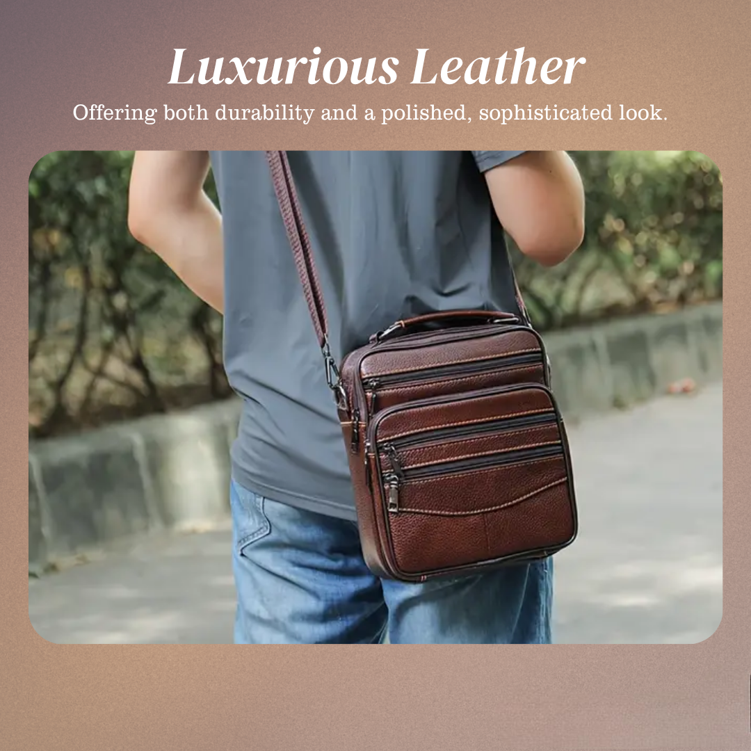 Jacob - Men's Vintage Leather Crossbody Bag