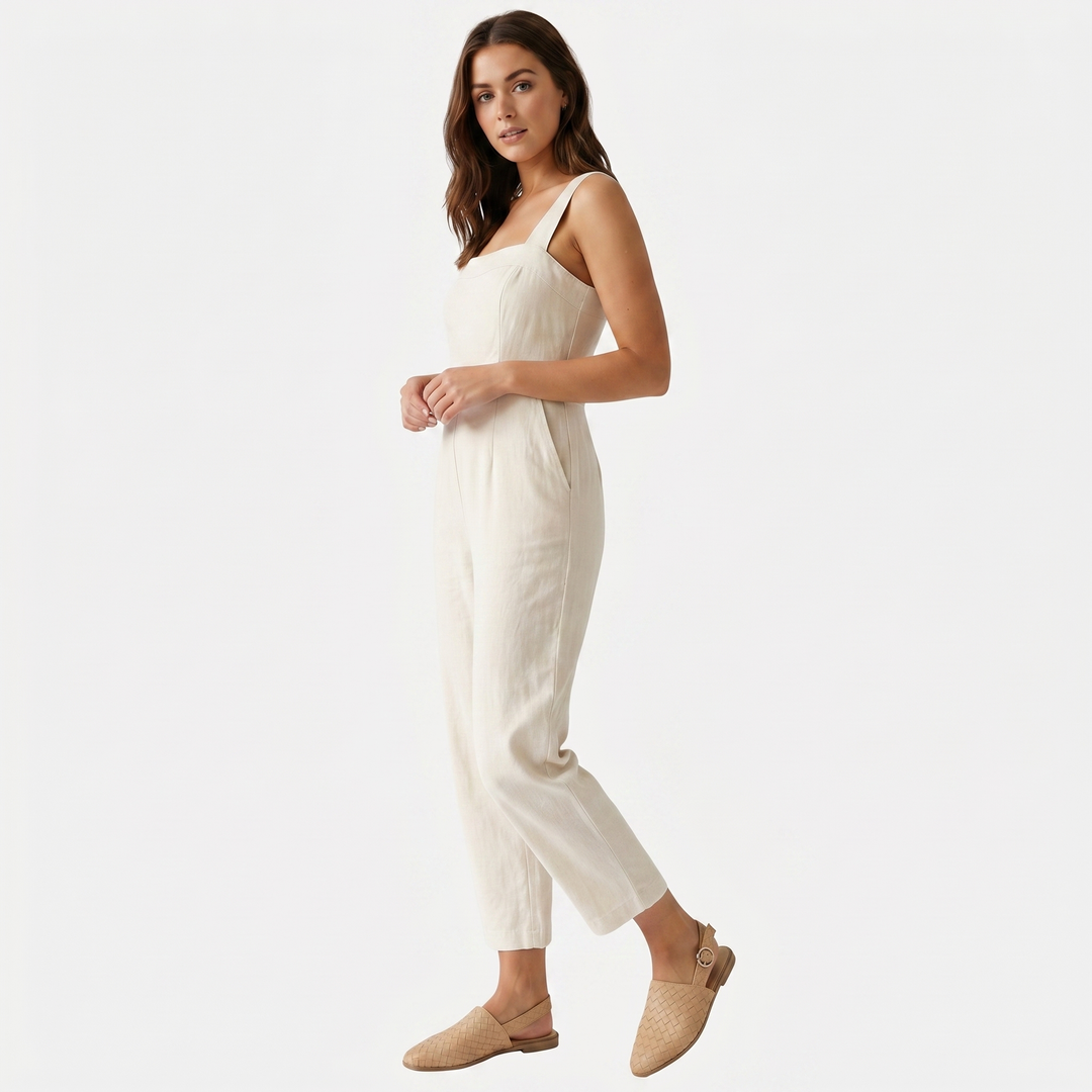 Women's Slingback Flats with Braided Design and Adjustable Strap
