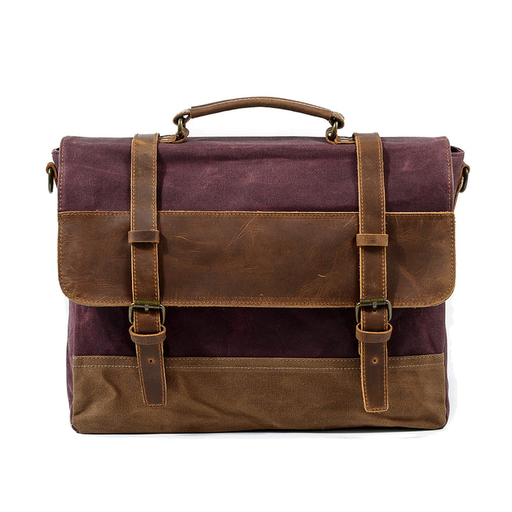 Jack - Durable Water-Resistant Waxed Canvas Messenger Bag