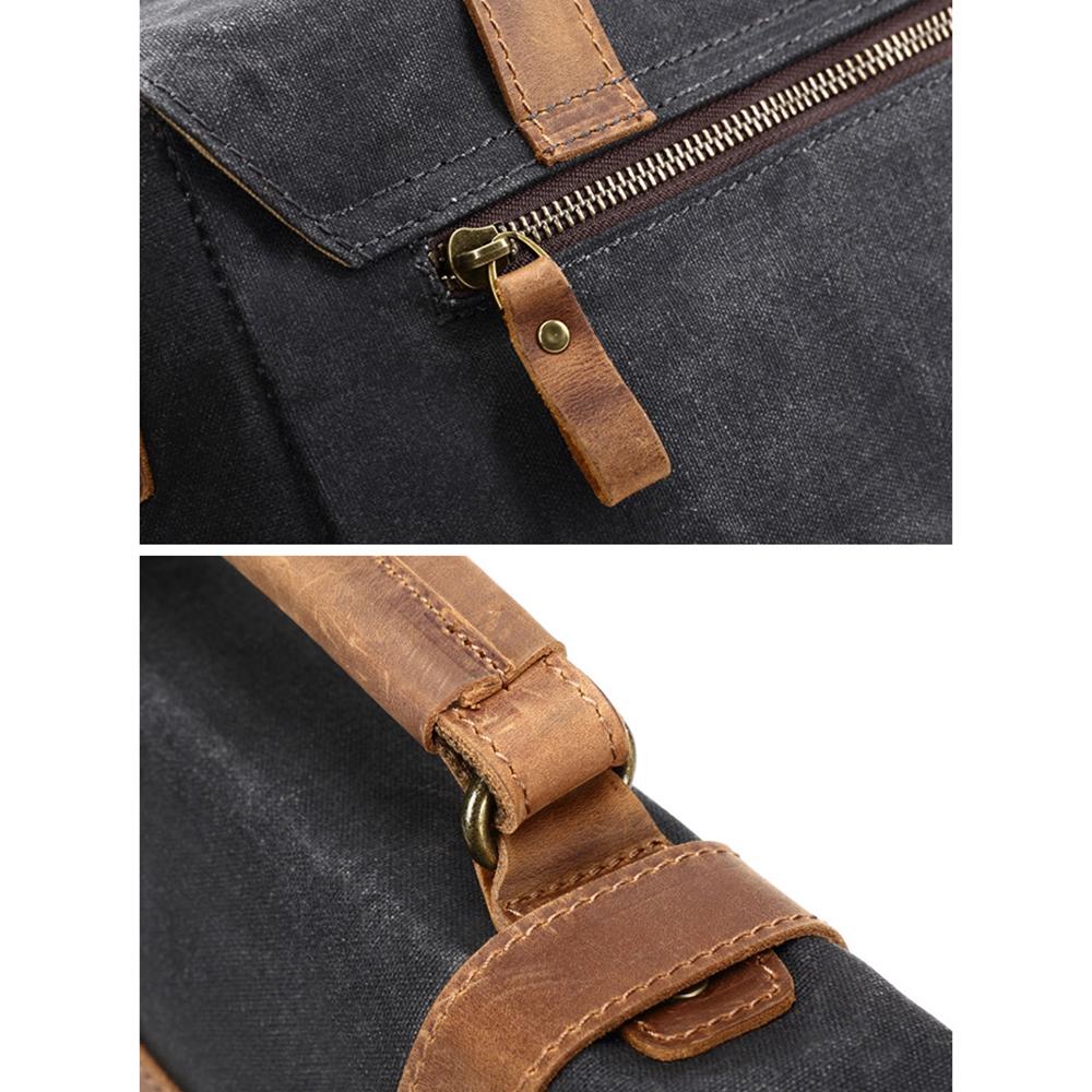 Jack - Durable Water-Resistant Waxed Canvas Messenger Bag