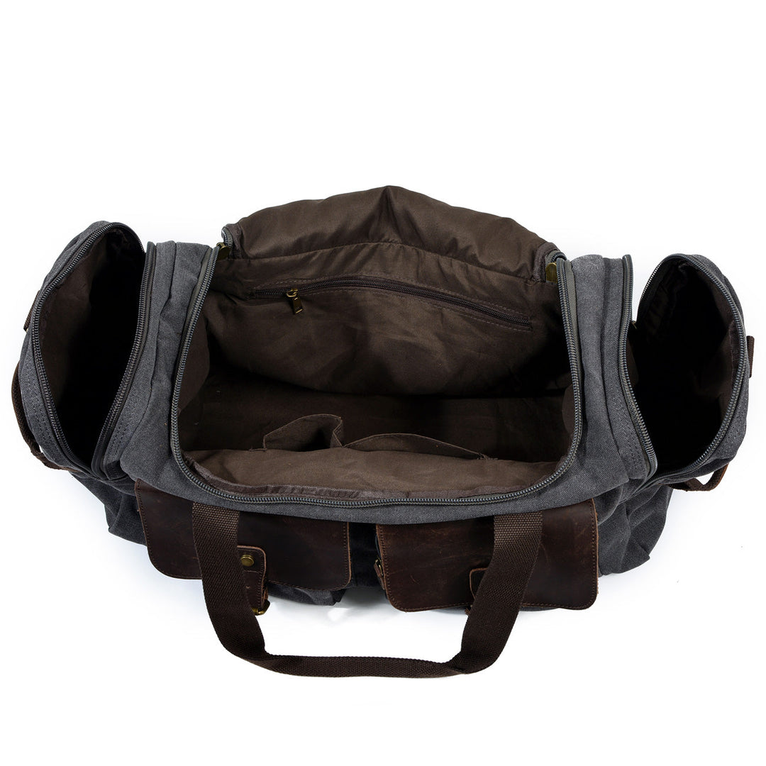 David - Men's Canvas and Leather Duffle Bag