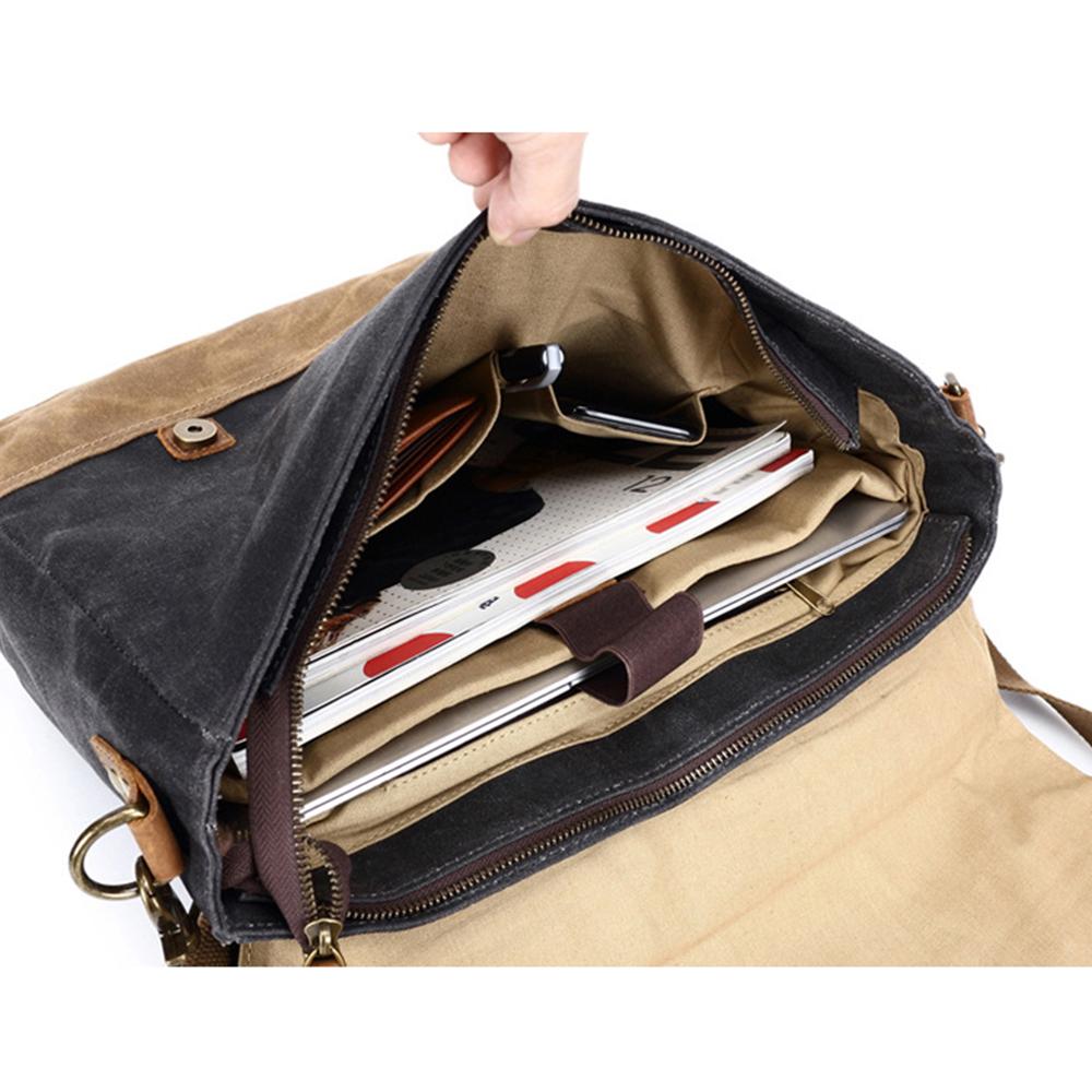 Jack - Waterproof Waxed Canvas Messenger Bag