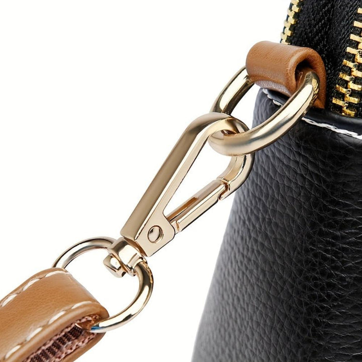 Mila Litchi Embossed Crossbody Bag (BUY 1 GET 1 FREE)