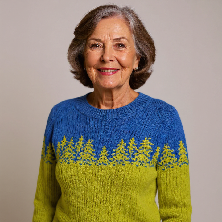Charlotte | Retro Icelandic Knit Sweater