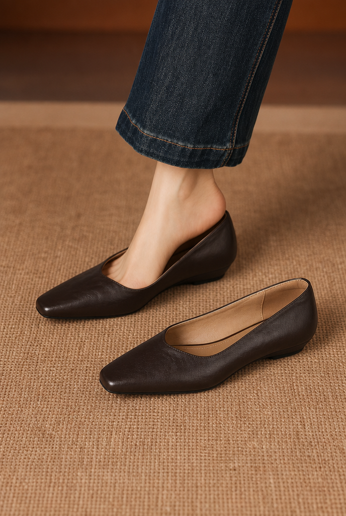Milan Genuine Leather Flats