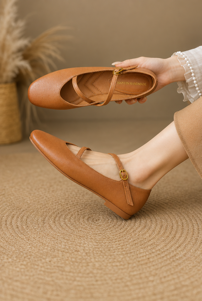 Norie Genuine Leather Flats