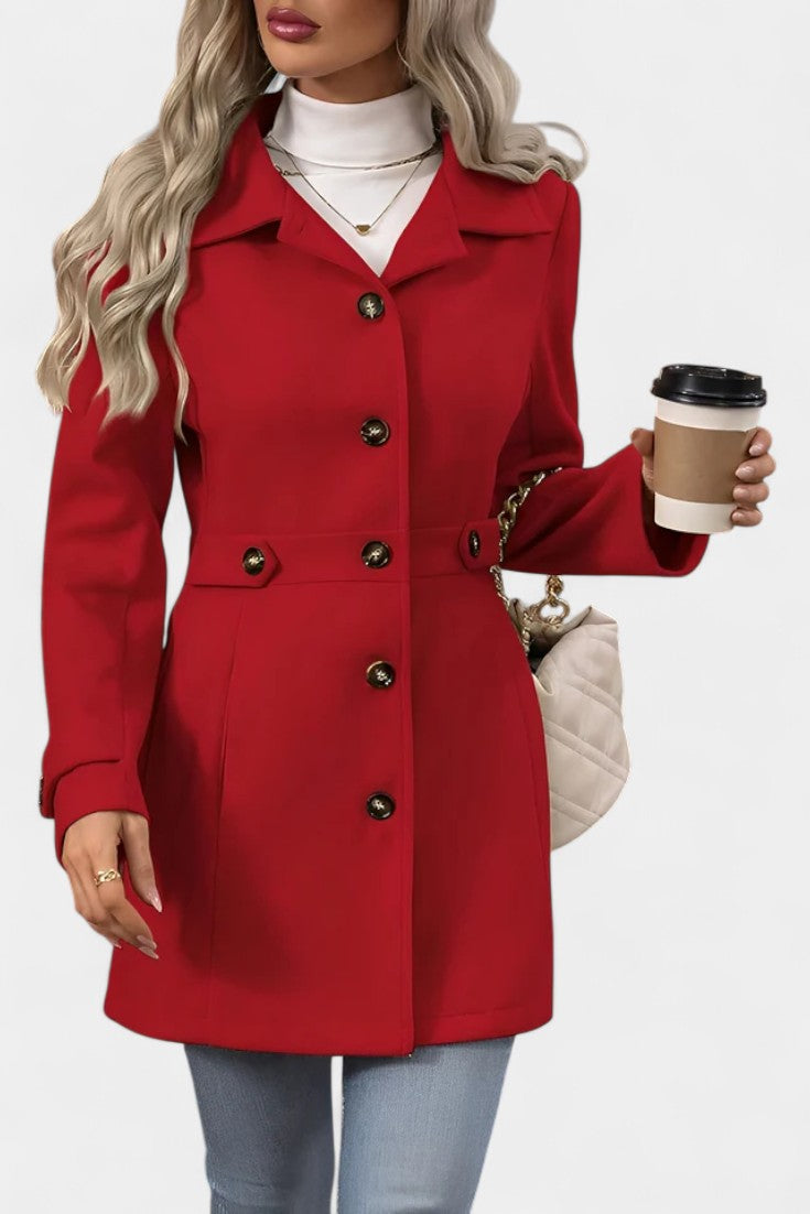Cléophée Lapel Jacket with Button Closure