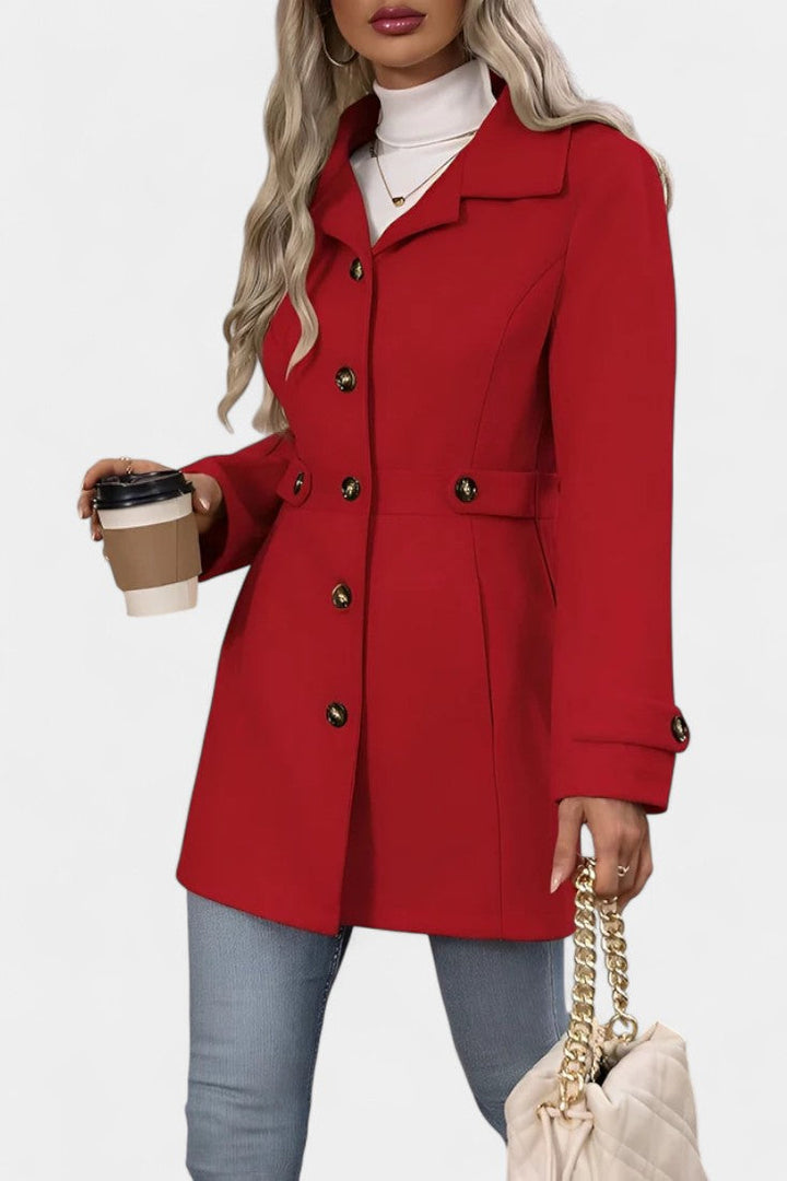 Cléophée Lapel Jacket with Button Closure