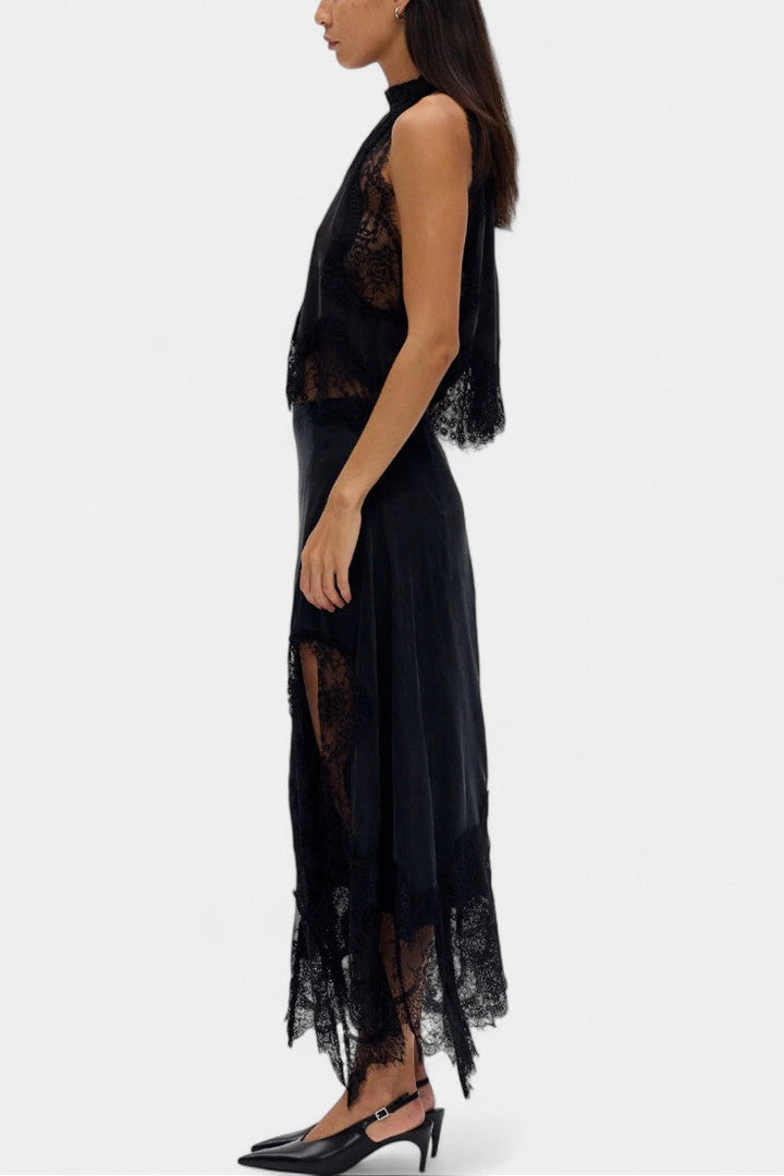 Coralena Midi Lace Skirt with Matching Top