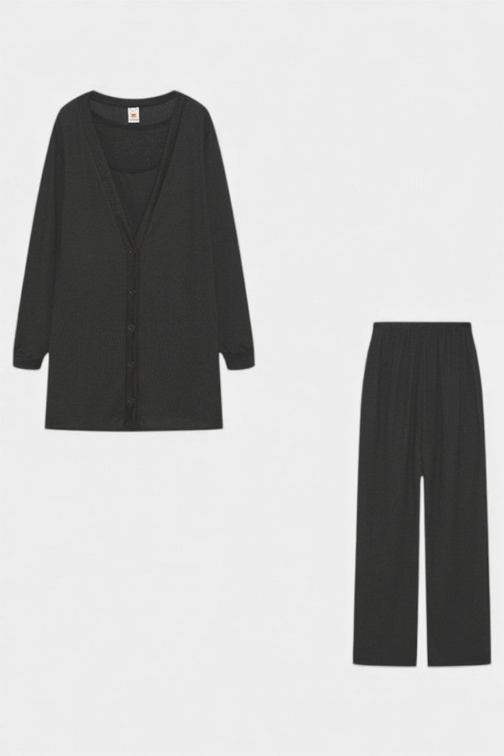Clélia Cozy Three-Piece Knit Set