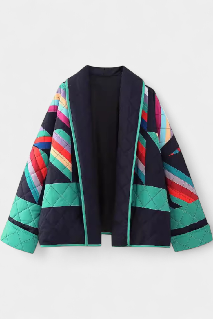 Maika Retro Oversized V-Neck Coat