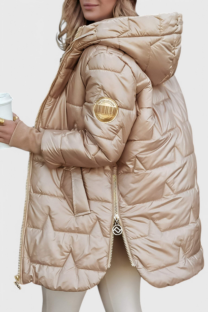 Streamlined Silhouette Marcella Hooded Padded Jacket