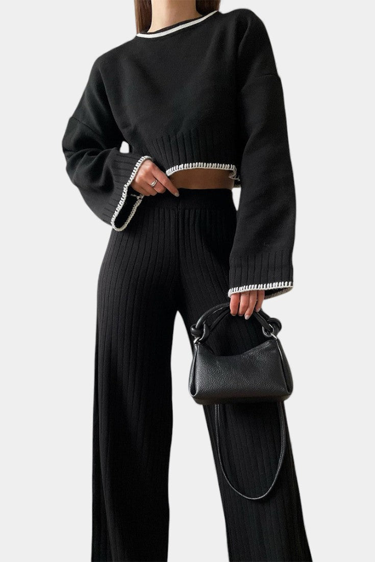 Iléna Sleek Knit Two-Piece Ensemble