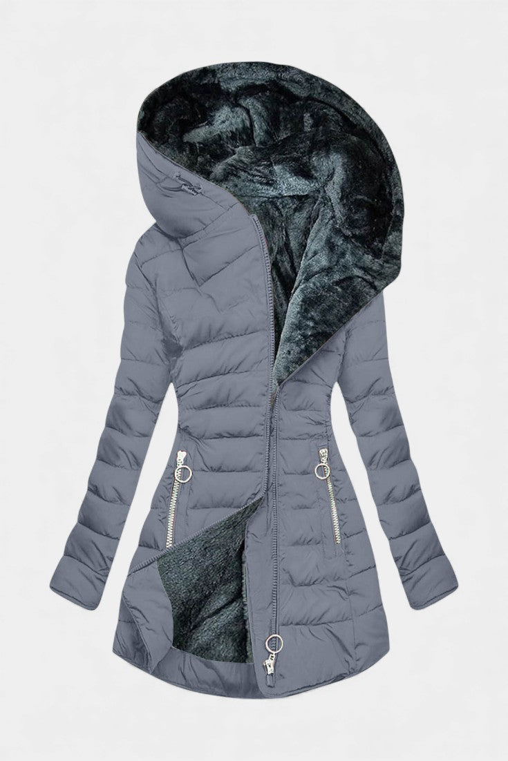 Cibèle Classic Cozy Fur Coat - Elegant and Timeless
