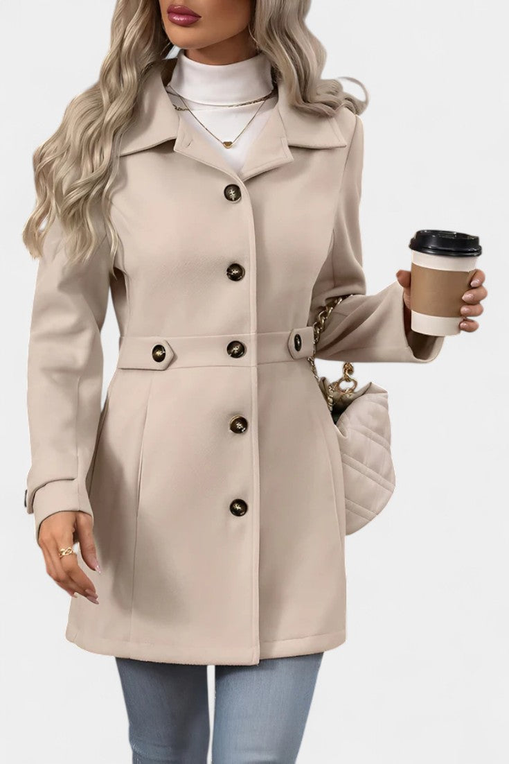 Cléophée Lapel Jacket with Button Closure