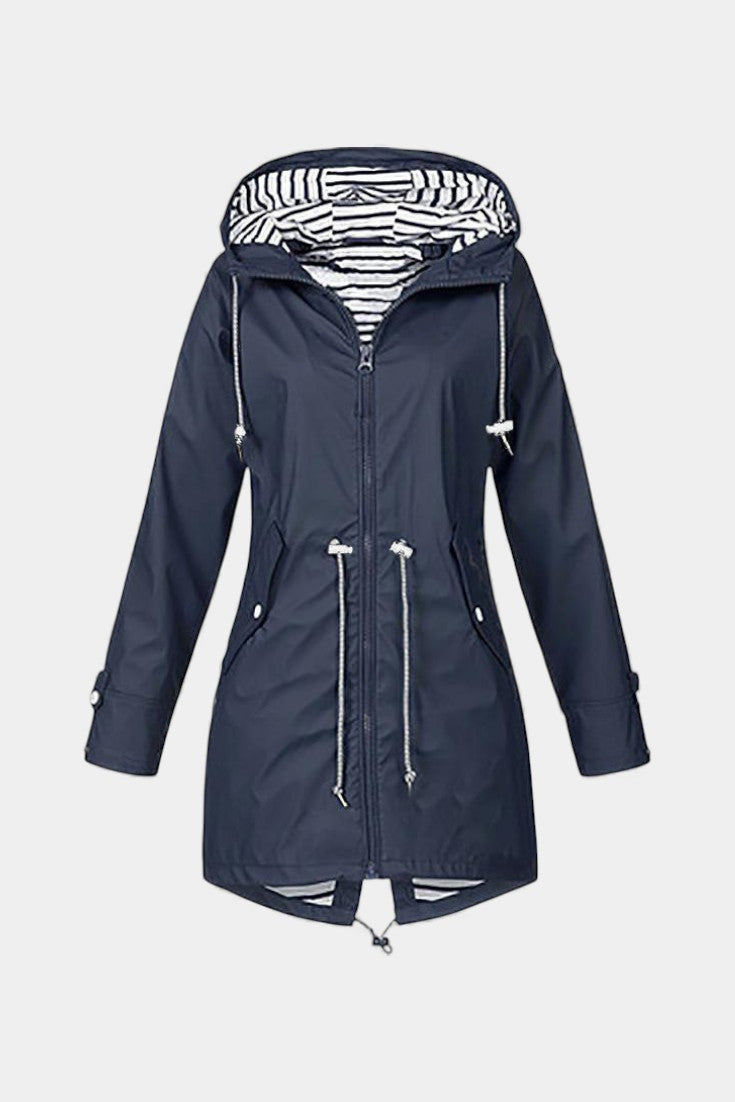 Aria Waterproof Jacket Featuring an Adjustable Hood