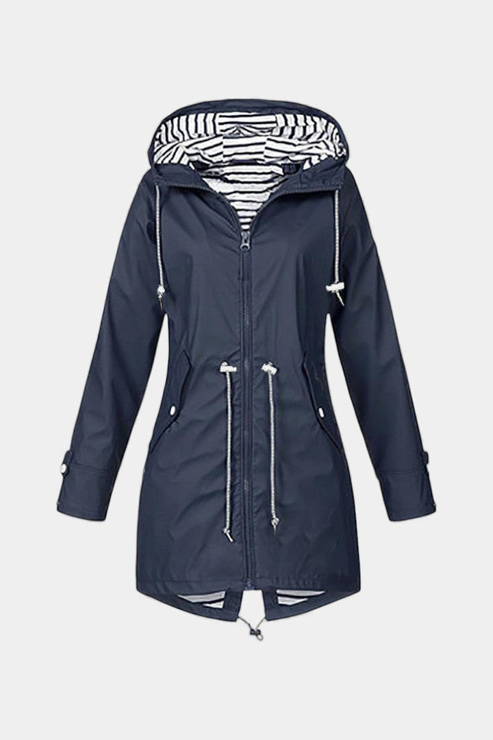 Aria Waterproof Jacket Featuring an Adjustable Hood