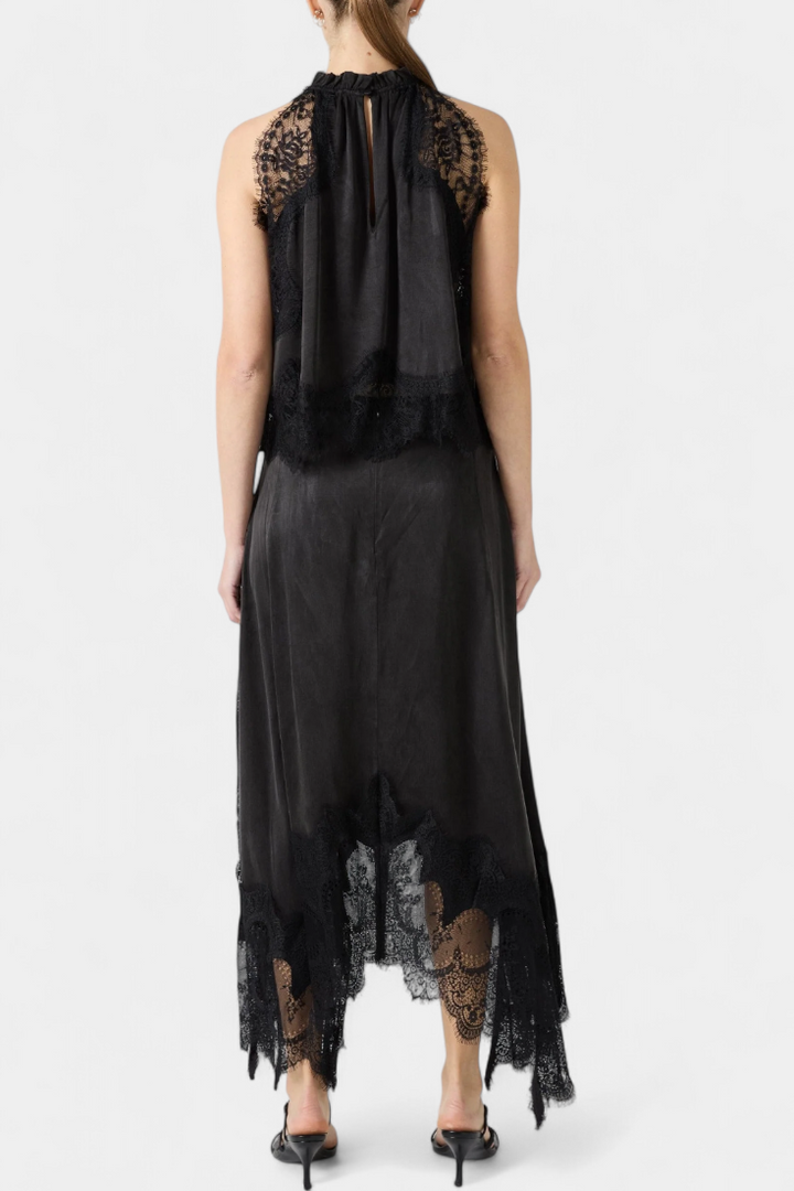 Coralena Midi Lace Skirt with Matching Top