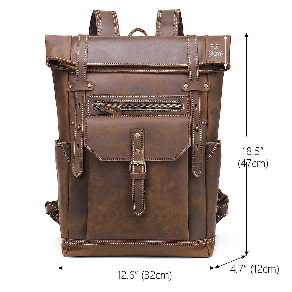Larry - Vintage Leather Backpack for Men