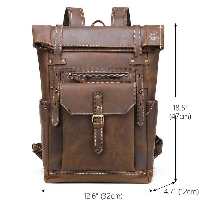 Larry - Men's Vintage Leather Backpack