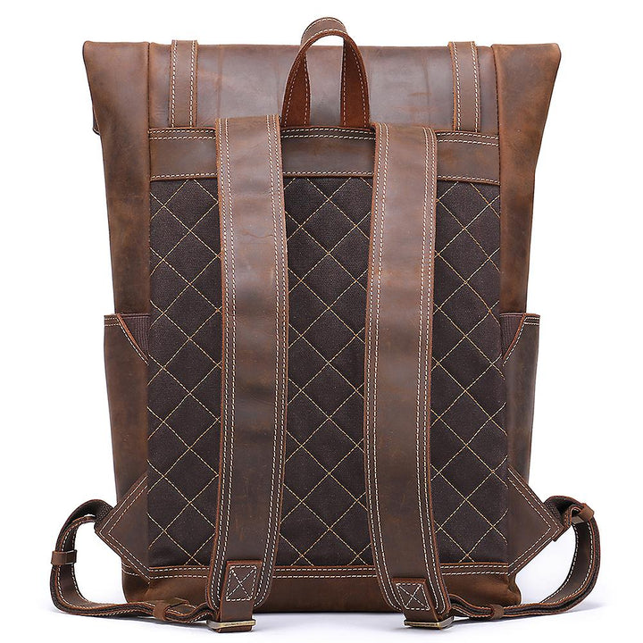 Larry - Vintage Leather Backpack for Men