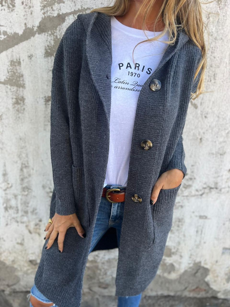 FRIDA | Elegant Long Knitted Cardigan